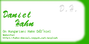 daniel hahn business card